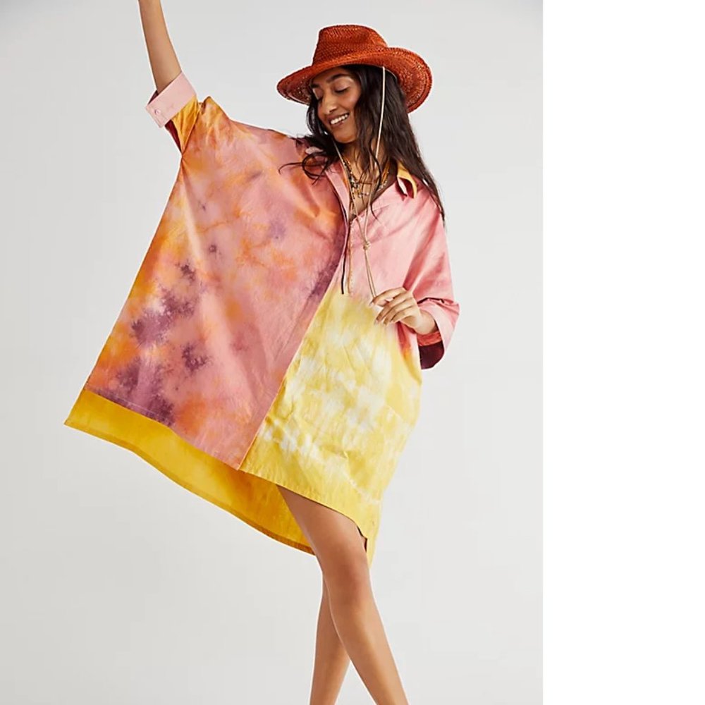Free People x Maria Bouvier Hibisco Dress - One Size